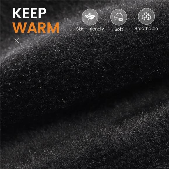 Women's Leather Gloves Winter Black PU Leather - Picture 6 of 6